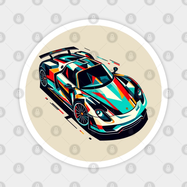 Porsche 918 Spyder Magnet by Vehicles-Art